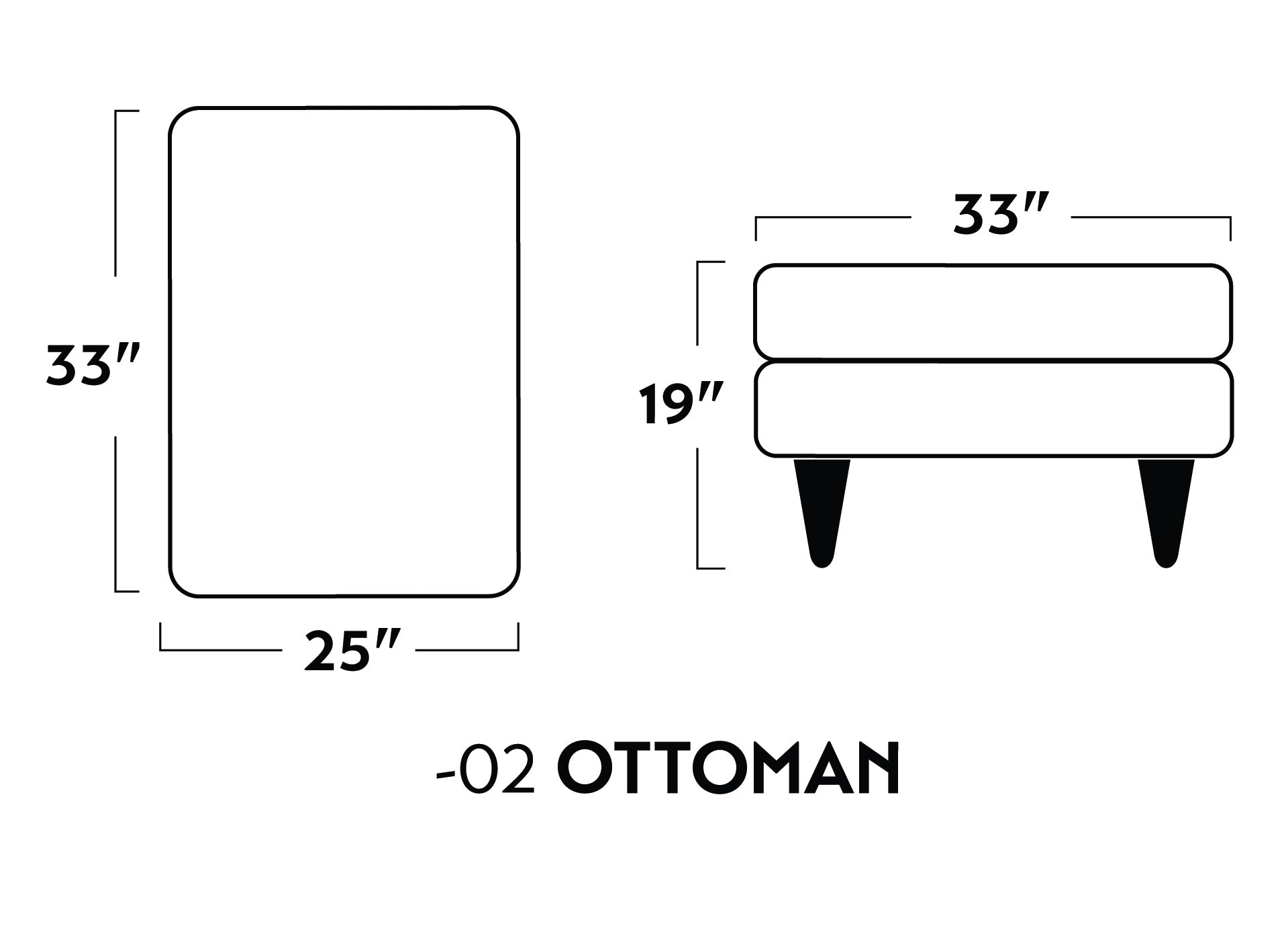 Ladybird Leather Ottoman -