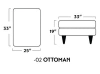 Ladybird Leather Ottoman -