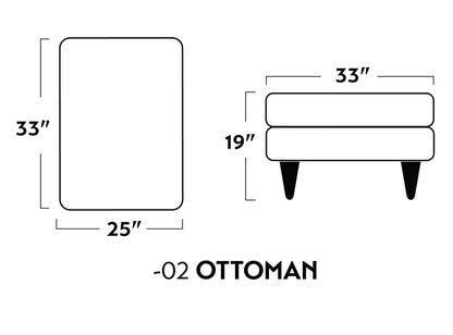 Ladybird Leather Ottoman -