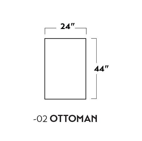 Mesa Leather Ottoman -