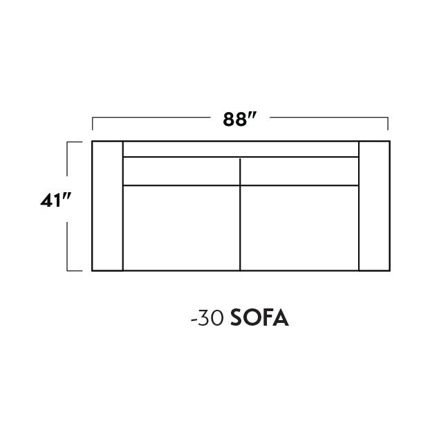 Mesa 88" Leather Sofa -