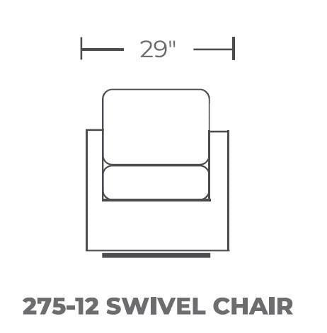 Crestview Swivel Arm Chair -